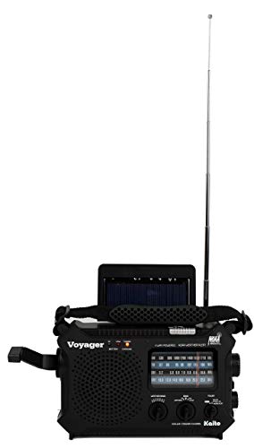 Kaito KA500L 4-Way Powered Emergency AM/FM/SW NOAA Weather Alert Radio with Solar, Dynamo Crank, Flashlight and Reading Lamp, Black - Image 5