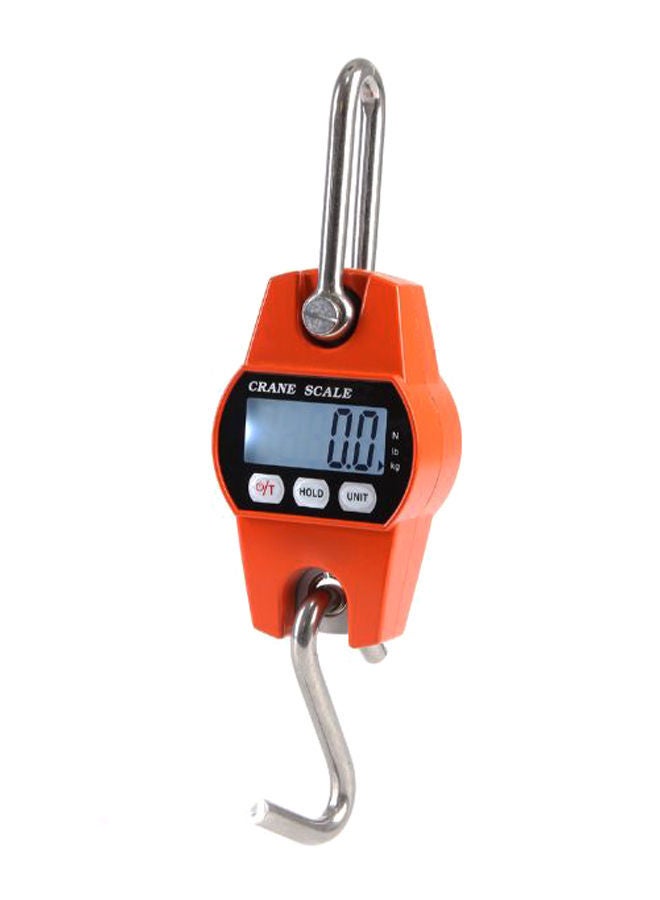 NIBEMINENT Mini LCD Digital Hook Crane Hanging Scale Orange/Silver