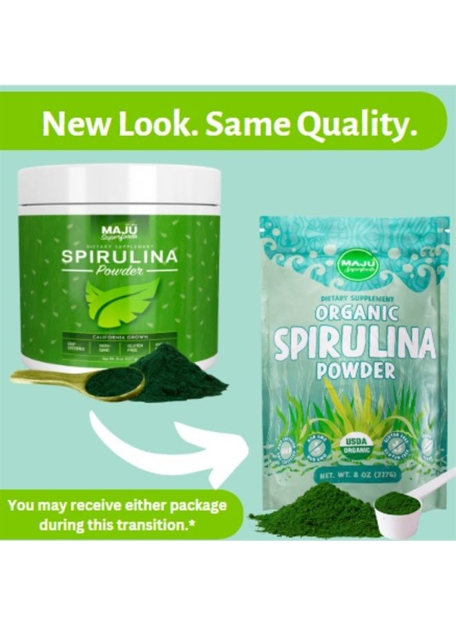 Maju Superfoods MAJU's Organic Spirulina Powder .5 lb, Microcystin Free, Non-Irradiated, Preferred to Chlorella, Preferred to Hawaiian & Blue Algae, Pure Vegan Green Protein  - Image 3