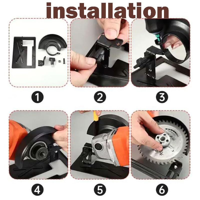 Galaxe 4” Angle Grinder Metal Bracket Stand Holder (Portable cutting Stand) - Image 3