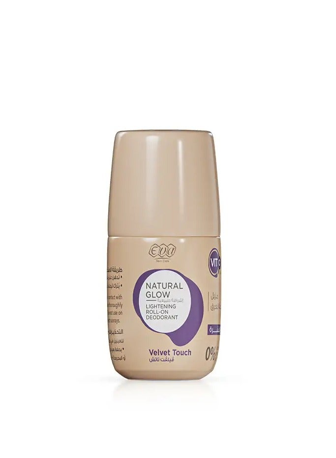 Eva Skin Care Natural Glow Roll-On Deodorant to Lighten the Skin Velvet Touch 60 Grams