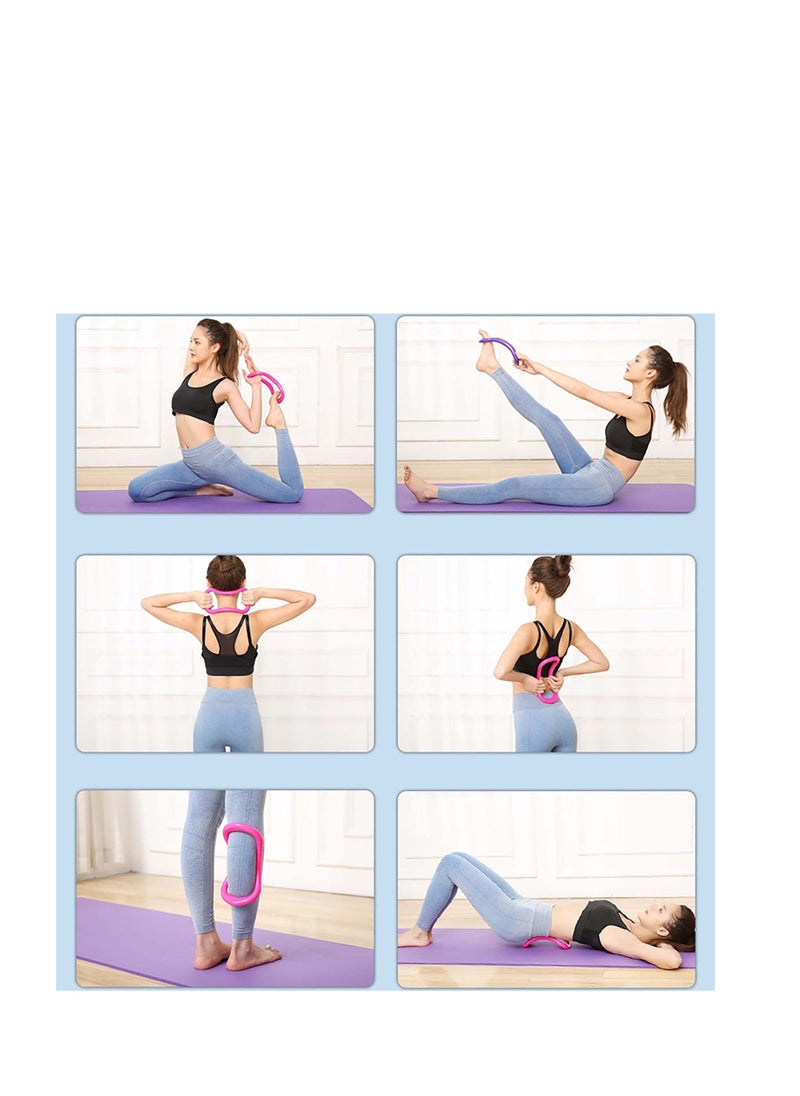 Y&D Yoga Ring, Circle, Lightweight Adjustable Soft Pilates Circles Toning Fitness Great, for Shoulder Back Arm Leg Stretch Neck Massage Upper Back, Exercise All Ages  - Image 5