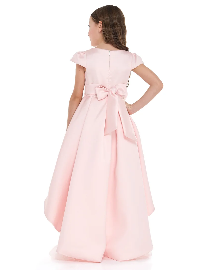 victor and jane Floral Hi-Lo Dress