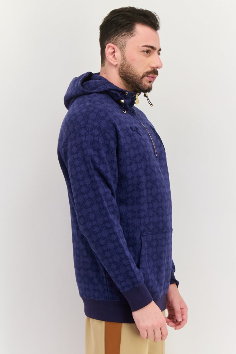 PUMA Puma x Dapper Dan Men Sportswear Fit Training Hoodie, Navy Blue - Image 2