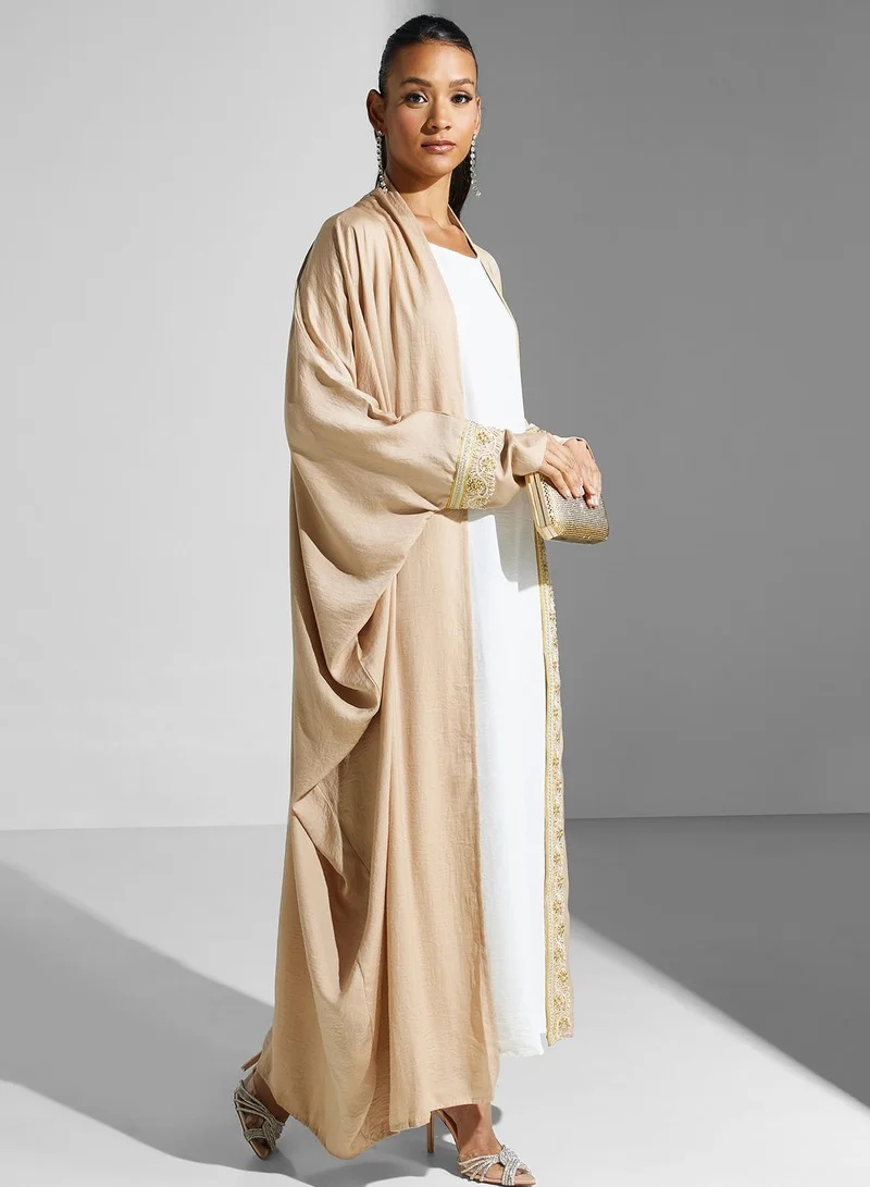 hayas closet Lace Detail Abaya