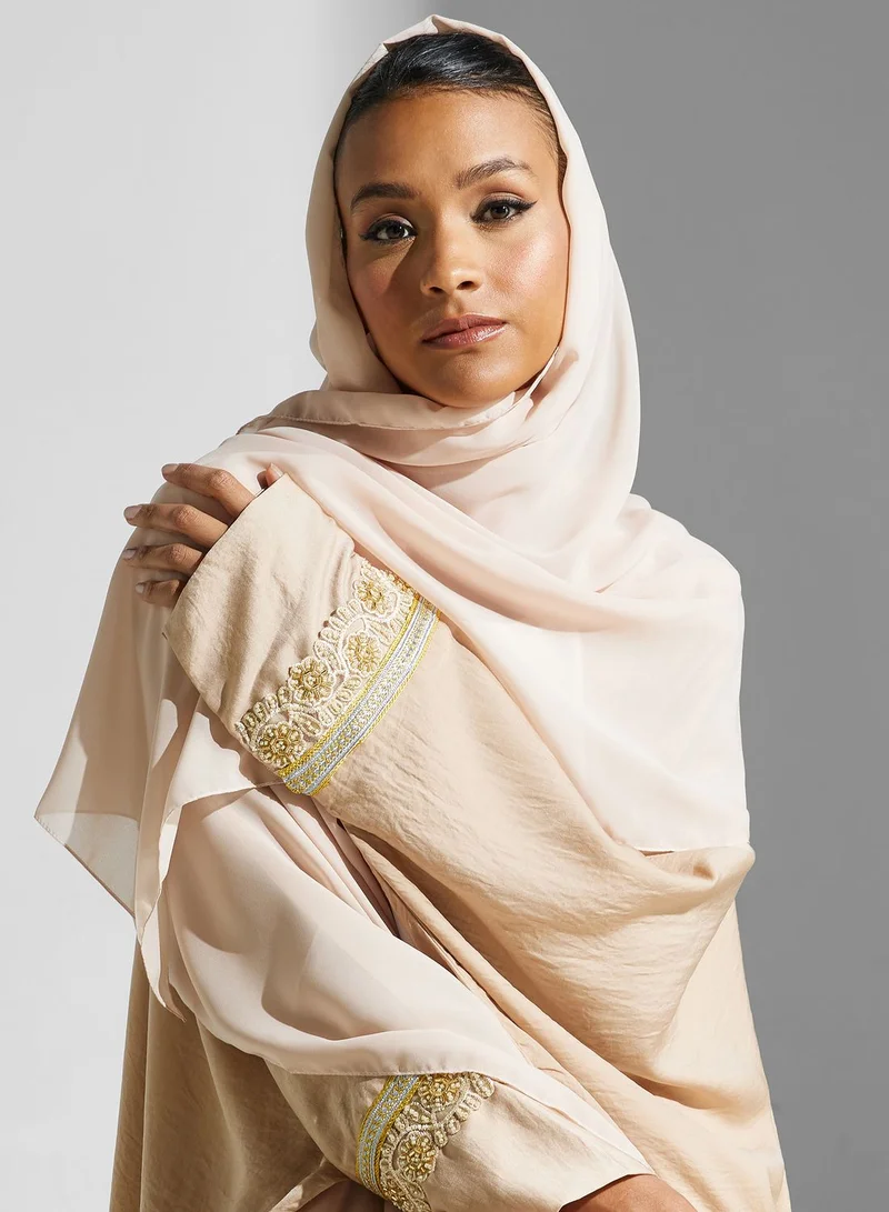 hayas closet Lace Detail Abaya