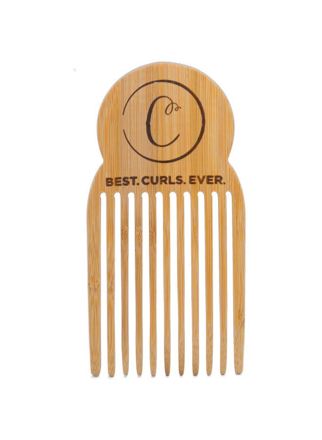 Controlled Chaos As Seen On Shark Tank Detangling Comb Hair Pick Anti Static Bamboo Hair Pick For Thick Curly Hair Long Tooth Detangler Wooden Comb For Men Women & Kids - Image 1