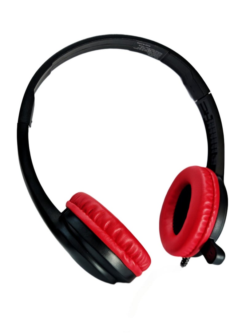 GIGAMAX GM-008 Mini Lightweight Wired Headset - Unbreakable Microphone - Dual 3.5mm Jacks for Call Centers - Online Studies, Remote Work & All-Day Comfort - Image 2