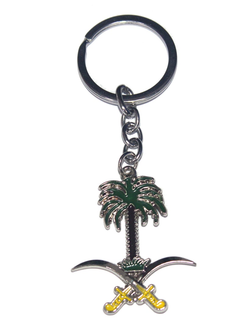 سلسلة مفاتيح المملكة العربية السعودية دولة سبائك الزنك المعدنية - Image 2