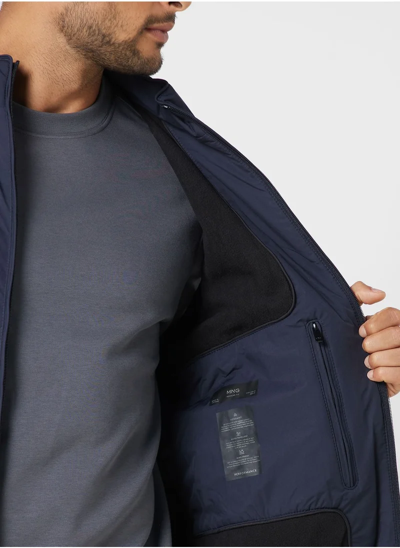 Mango Man Zip Through Water Repellent Jacket
