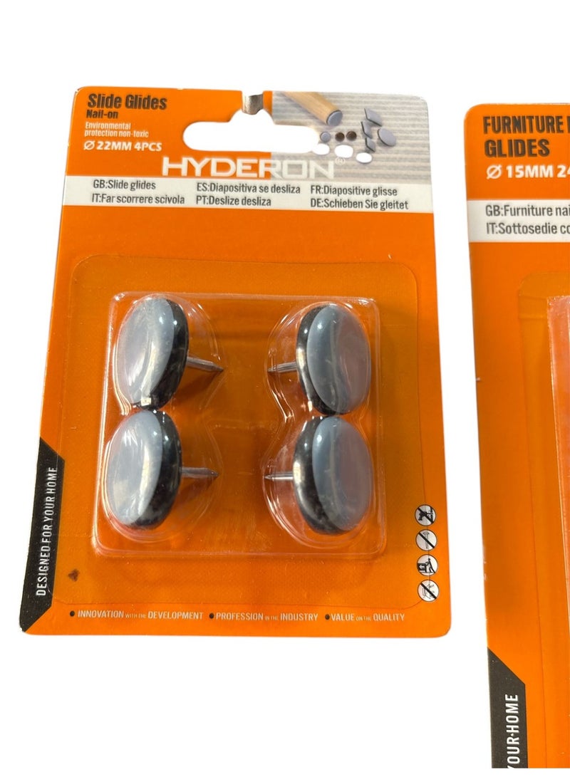 HYDERON Furniture Leg Pads (2 cm diameter) to Prevent Scuffing - Image 1
