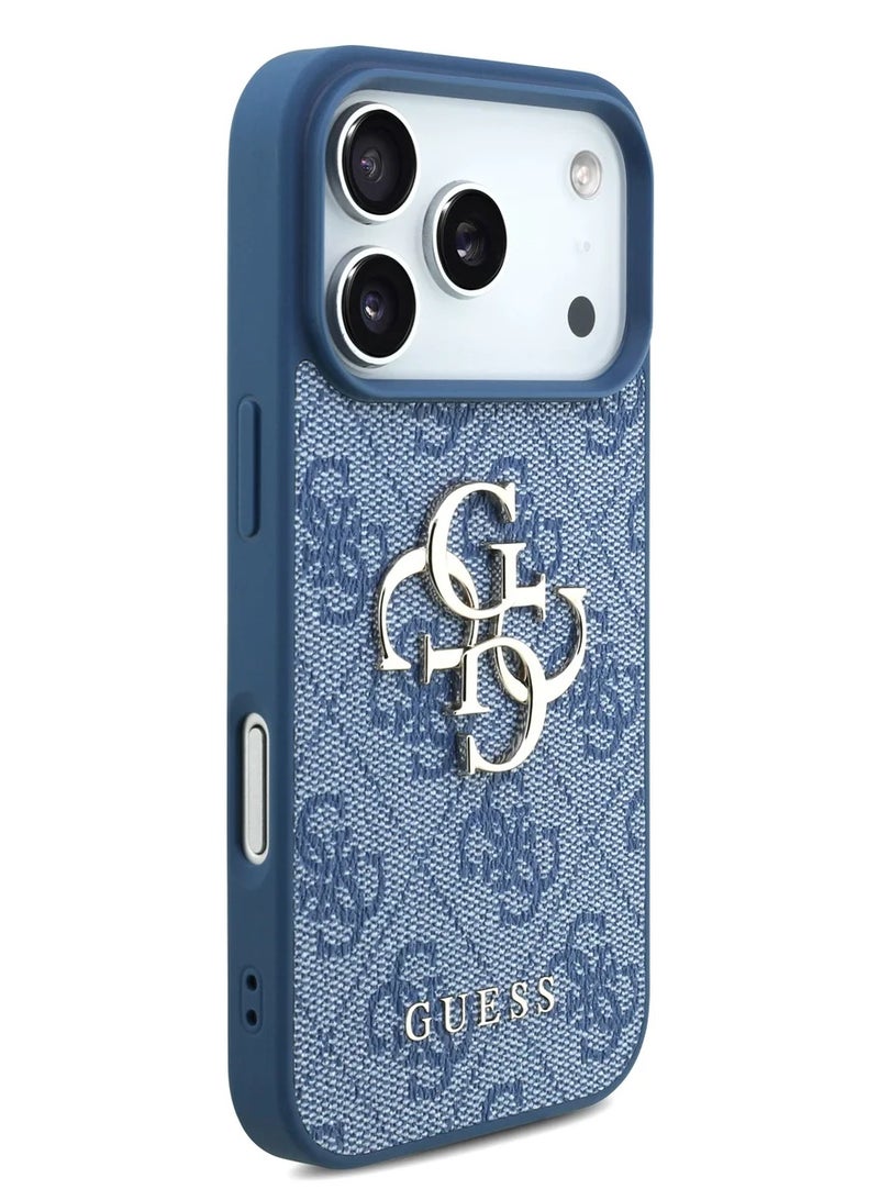 GUESS IPhone 17 Pro Max 4G PU Leather Case With Big 4G & Classic Logo / / Ultra Slim / Lightweight Design / Easy Installation - Blue - Image 2