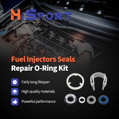 HiSport 06H998907A Fuel Injectors Seals Repair ORing Kit Replacement for Volkswagen Audi Jetta Passat Golf GTI Tiguan A3 A4 A5 A6 A8 Q320T - Image 3