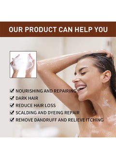 Jaysuing Natural Darking-Hair Care Shampoo Soap100g,Nourishing And Repairing Dark Hair, With The Effect Of Reducing Hair Loss, Removing Dandruff, And Alleviating Cancer Itching, Suitable For All Hair Types  - Image 4