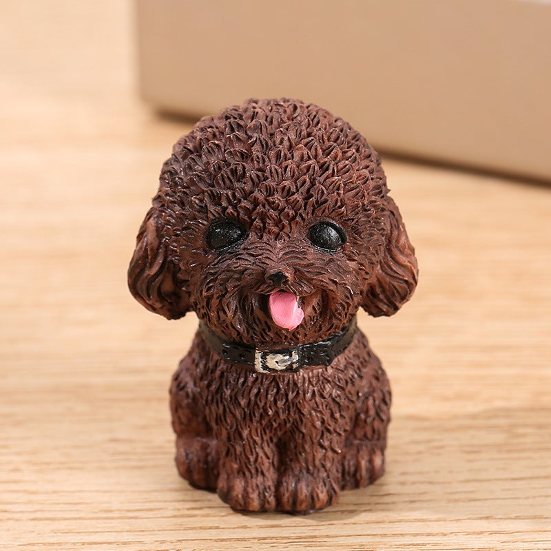 Generic New Resin Dog Miniature Garden Decor 3 Dog. 