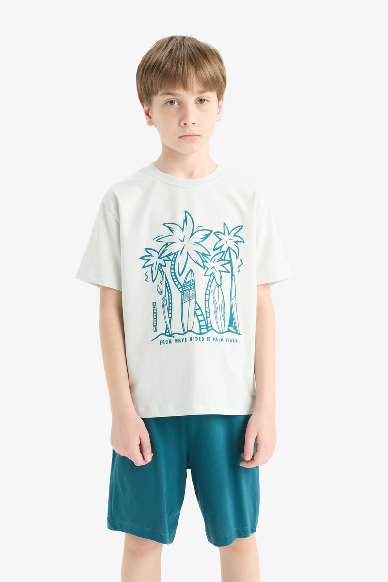 DeFacto Boy 2 piece New Regular Fit Knitted Pyjamas  - Image 2