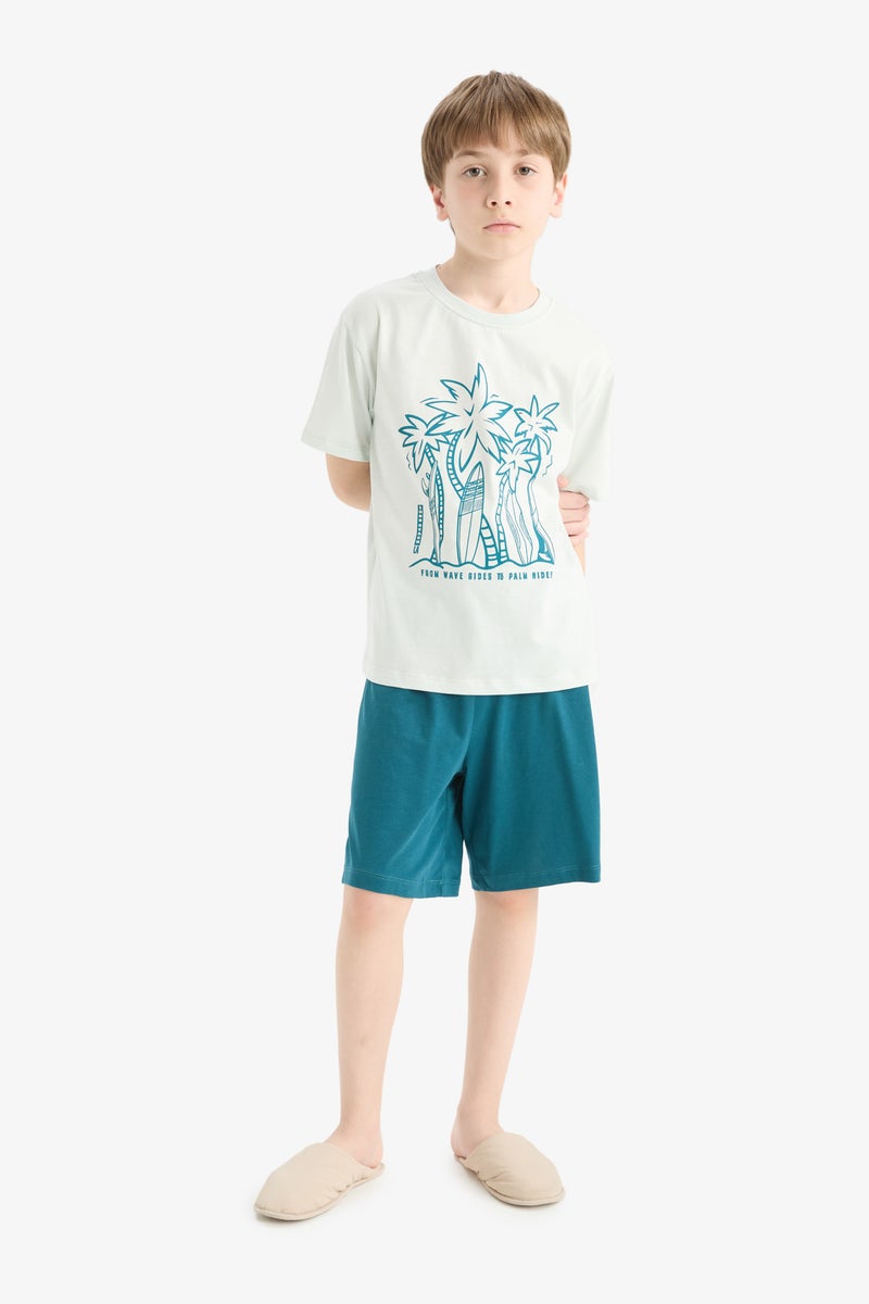 DeFacto Boy 2 piece New Regular Fit Knitted Pyjamas  - Image 1