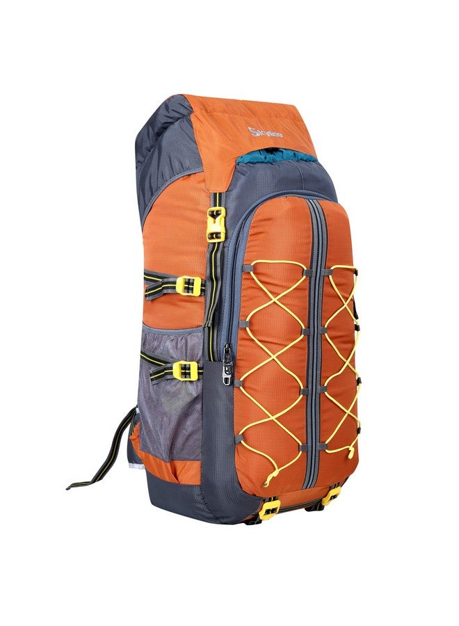 Skyline 80 Liters Unisex Hiking/Backpack/Camping/Trekking Travel Rucksacks Bag (Orange) - Image 3