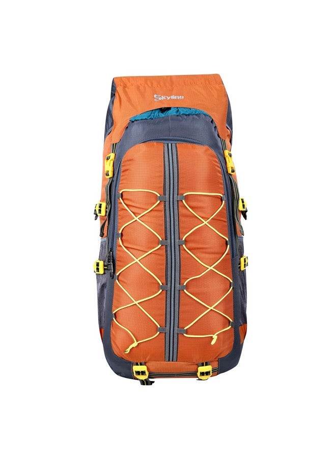 Skyline 80 Liters Unisex Hiking/Backpack/Camping/Trekking Travel Rucksacks Bag (Orange) - Image 1