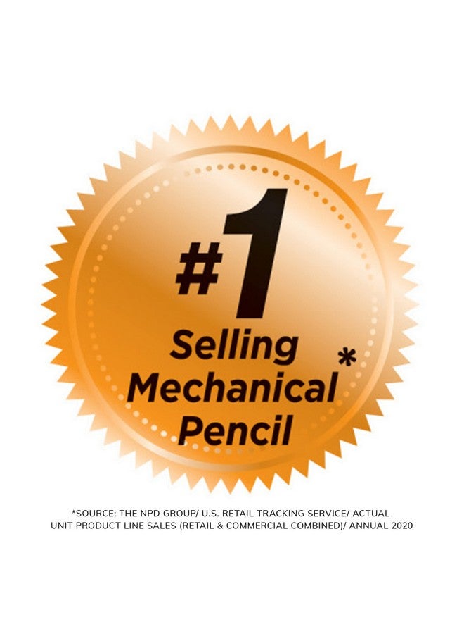 بيك أقلام رصاص ميكانيكية فائقة النعومة مع ممحاة، طرف متوسط (0.7 مم)، مثالية للكتابة اليومية، تُمحى بسهولة، تكتب بسلاسة وداكنة، مجموعة هدايا مكونة من 40 قلمًا - Image 3