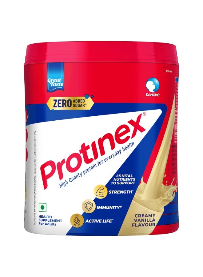 Protinex Health Supplement And Nutritional Protein Mix For Adults-(Creamy Vanilla, 400 Gms, Jar) with 25 Vital Nutrients to Support Strength, Immunity & Active Life - Image 1