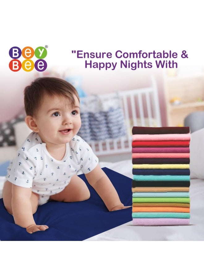 Bey Bee BeyBee Quick Dry Bed Seet Double 260x200 Dark Blue, Soft Pad - Image 4