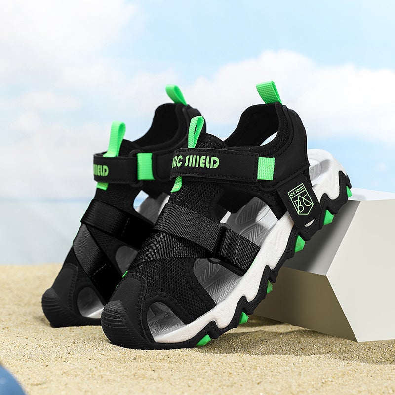 Children'S Shoes Boys Sandals Summer Baotou Soft Sole Children'S Sports Beach Shoes Boys - Image 3