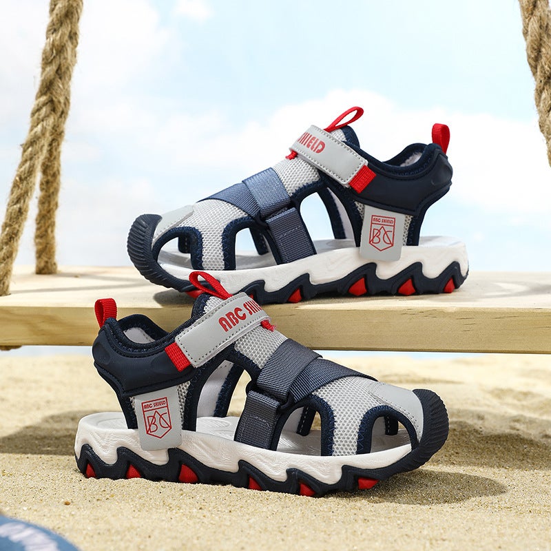 Children'S Shoes Boys Sandals Summer Baotou Soft Sole Children'S Sports Beach Shoes Boys - Image 5
