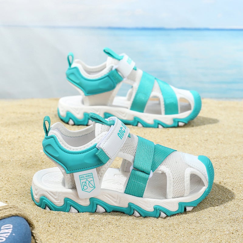 Children'S Shoes Boys Sandals Summer Baotou Soft Sole Children'S Sports Beach Shoes Boys - Image 4