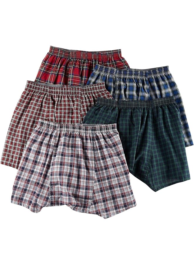 Hanes Ultimate Men's Big Tartan Boxers Multiple Packs and Colors