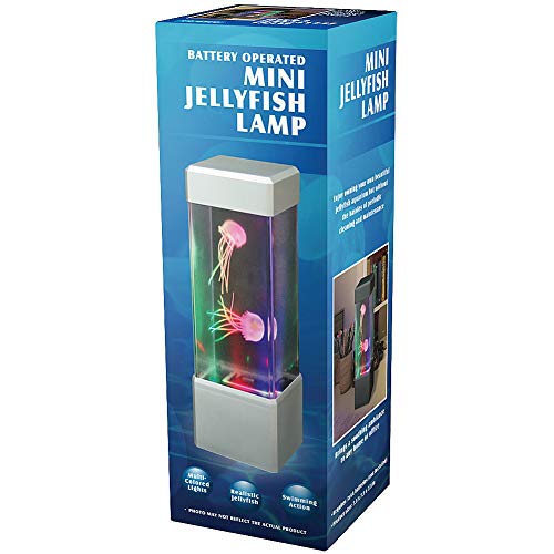 WARM FUZZY Toys (1) Jellyfish Lamp - Battery-Powered and USB Color-Changing Lava Lamp for Positive Energy - Perfect Home Office Décor or Gift for Kids - Image 2