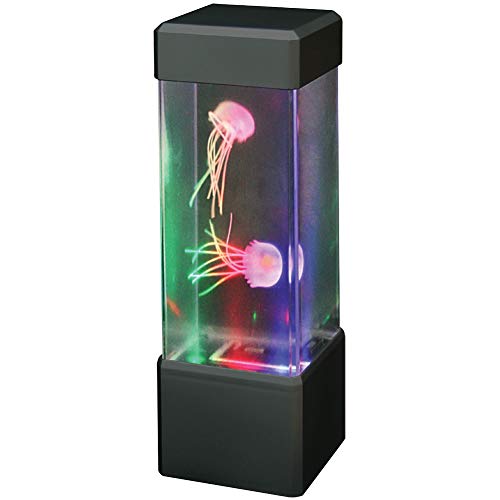 WARM FUZZY Toys (1) Jellyfish Lamp - Battery-Powered and USB Color-Changing Lava Lamp for Positive Energy - Perfect Home Office Décor or Gift for Kids - Image 1