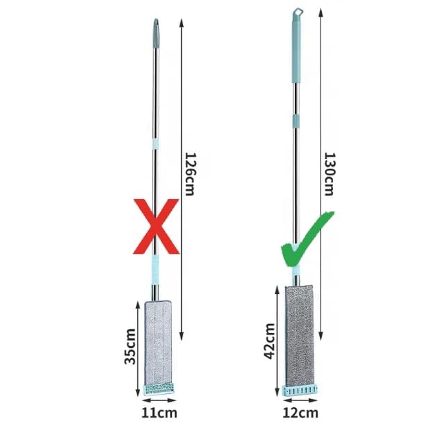 MASAYUKI Masyuki Flat Mop for Floor Cleaning Magic Slider Squeeze Mop Microfiber Hands Free Squeeze Mob 360 Bucket Less Pocha Wet and Dry Use Microfiber Refill mof - Image 3