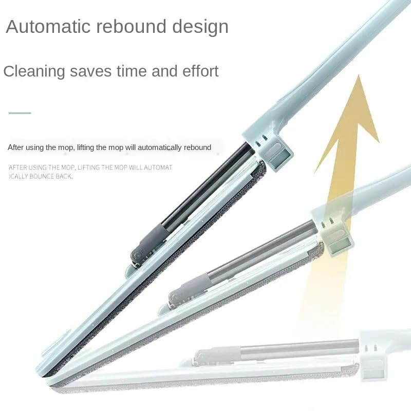 MASAYUKI Masyuki Flat Mop for Floor Cleaning Magic Slider Squeeze Mop Microfiber Hands Free Squeeze Mob 360 Bucket Less Pocha Wet and Dry Use Microfiber Refill mof - Image 5