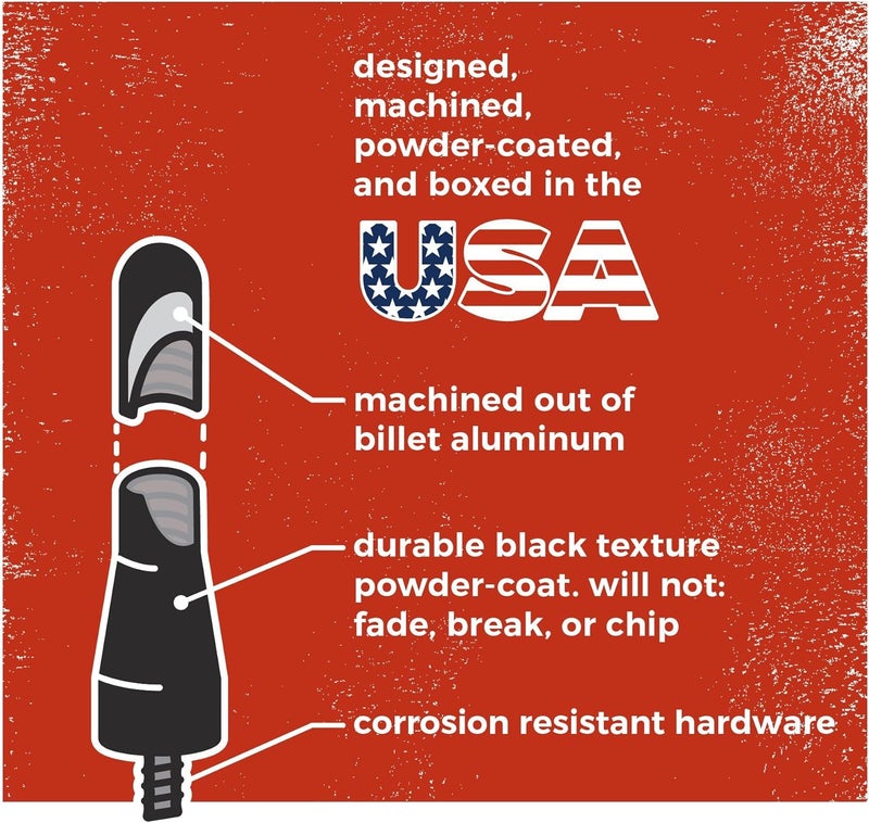 CravenSpeed The Stubby Jr Antenna Replacement for GMC Canyon 2015-2018 - 2 Inches - Made in USA - Image 3