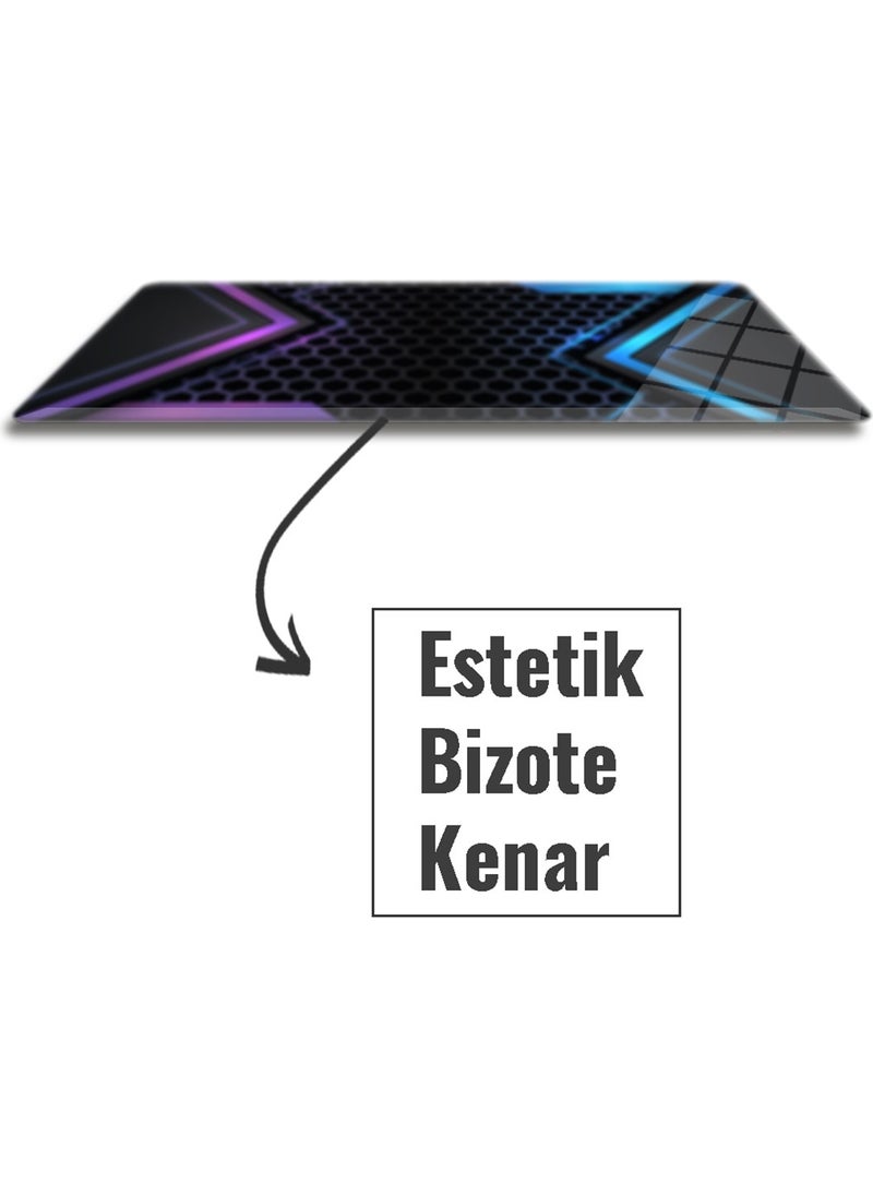 DECORITA Glass Mouse Pad | Glass Table Mat | Light Effect | Large | 40CMx80CM  - Image 3