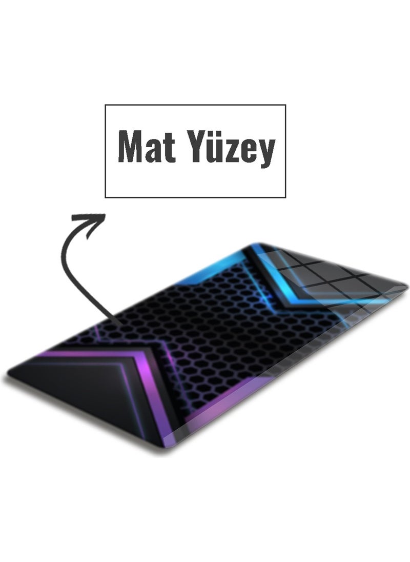 DECORITA Glass Mouse Pad | Glass Table Mat | Light Effect | Large | 40CMx80CM  - Image 2