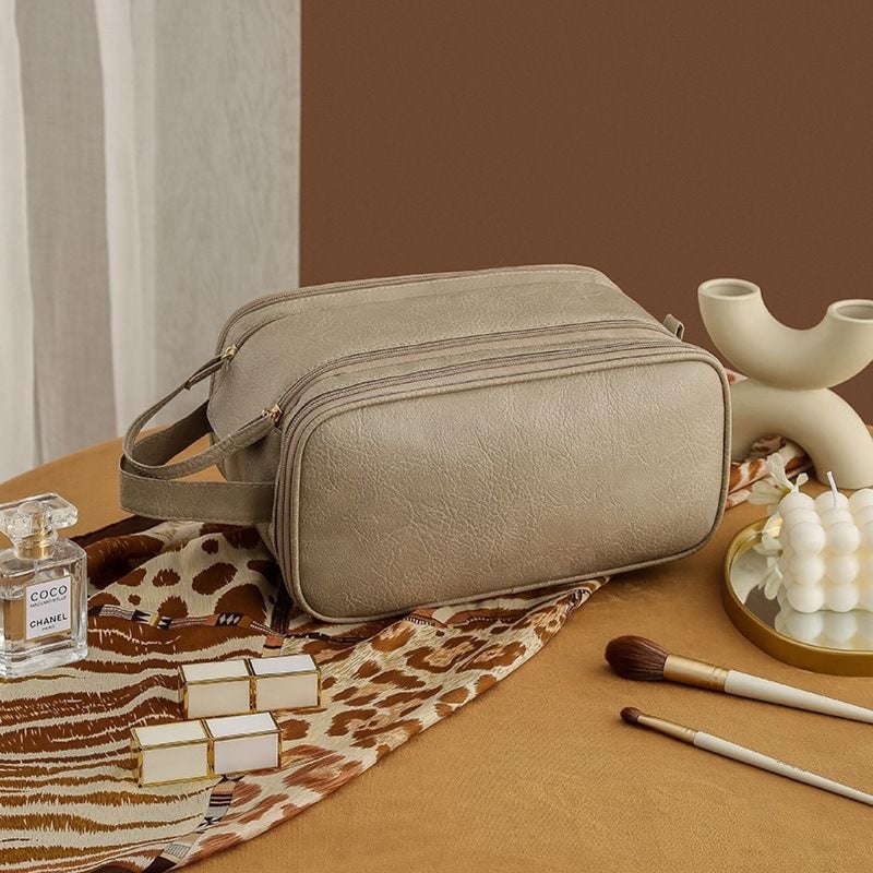 NUNA Large Capacity Double Zipper Cosmetic Toiletry Bag - Image 2