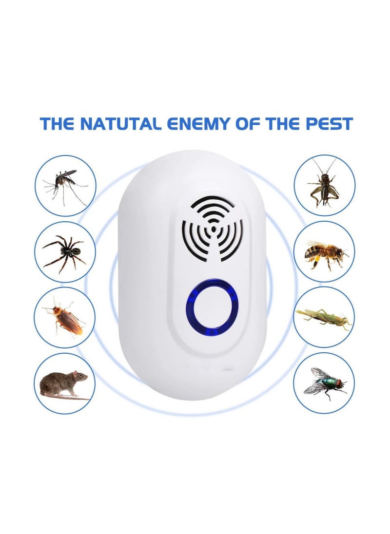 SYOSI 2 Pcs Ultrasonic Pest Repeller Electronic Mouse Repellent Indoor Electronic Repellent Plug in Pest Control for Mice Cockroaches Ants Fly Mosquitoes Rodent Harmless to Pets and Human  - Image 4