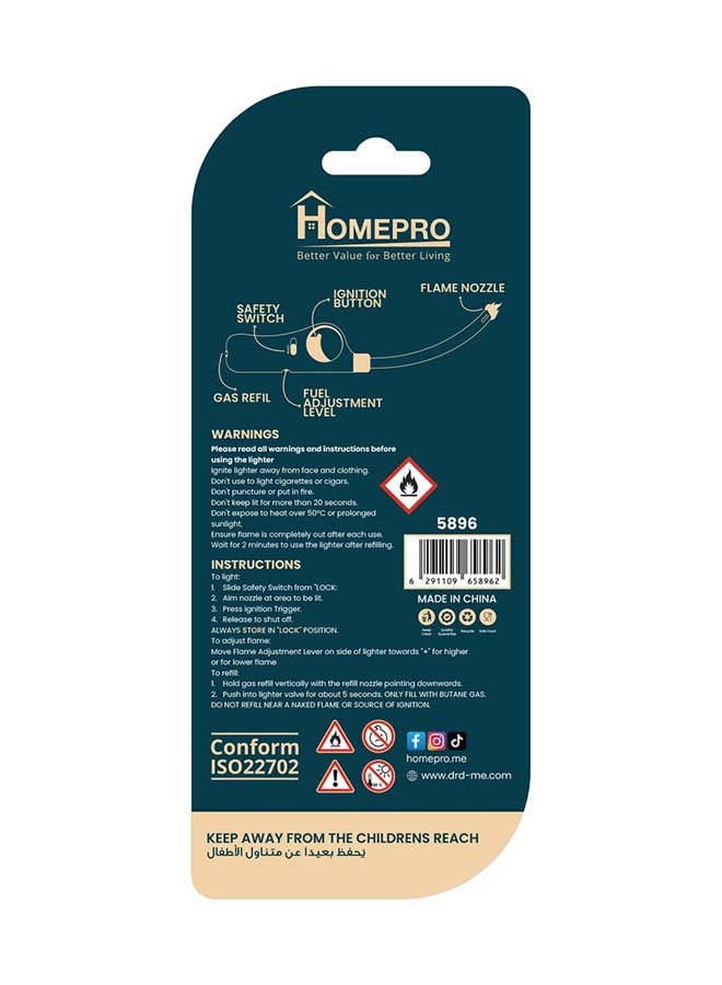 Home Pro ولاعة فليكسى للشواء - أسود - Image 3