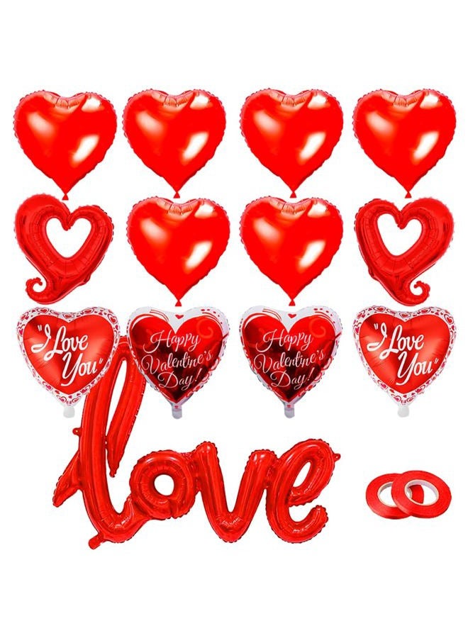 Asonlye Valentines Day Decorations Balloons (Red) - Image 2