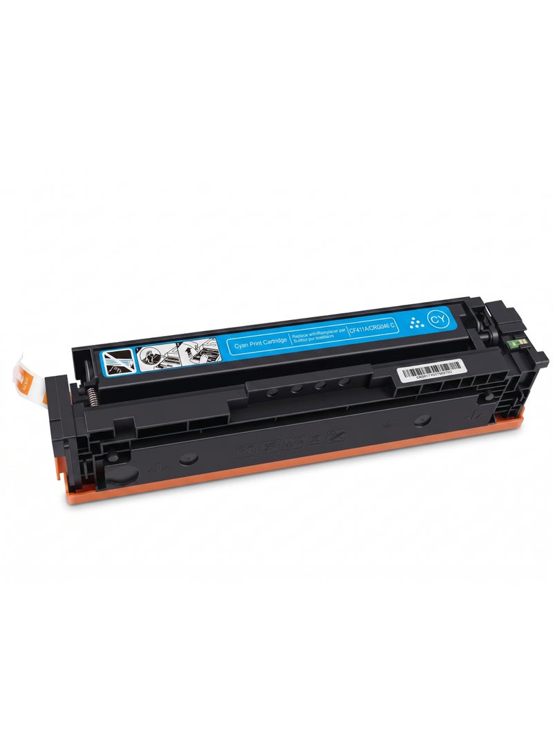 طباعة الذهب Gold Print Premium Toner Cartridge Universal Toner CF411A  CRG046 Cyan, Compatible for HP Color LaserJet Pro M452dw, 452dn, 452nw, HP Color LaserJet Pro MFPM477fnw, M477fdn, M477fdw, MFP M377dw, Canon Color imageCLASS LBP654Cdw, MF735Cdw, MF731Cdw, MF733Cdw, Canon Color I-SENSYS LBP654Cx, 653Cdw, MF732Cdw, 734Cdw, 735Cx, Canon Satera MF731Cdw, LBP654C, LBP652C, LBP651C, MF735Cdw, MF733Cdw, HP Color For Use With: HP LaserJet Enterprise and Canon printer (Japan Powder) - Image 2