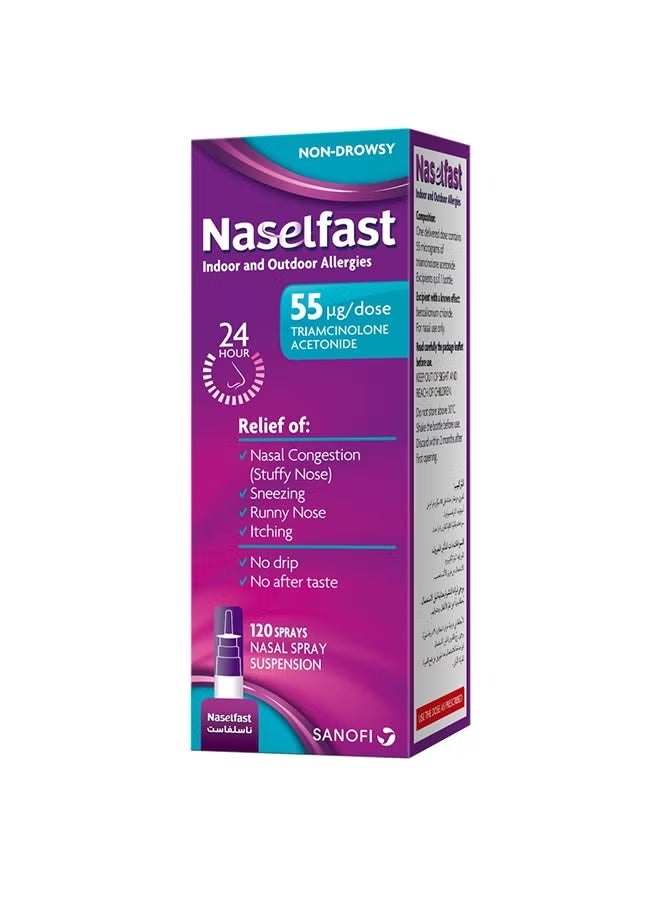 sanofi Nasalfast Spray 120 Dose - Image 2