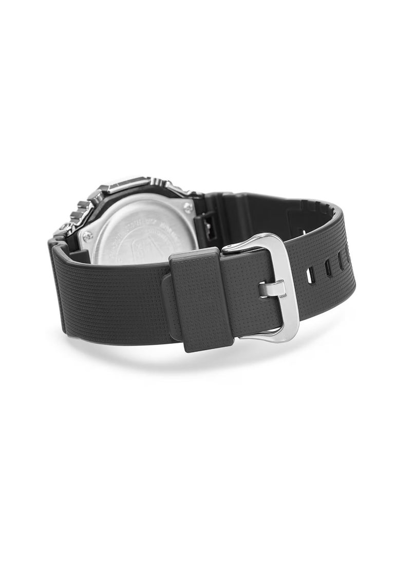 كاسيو ساعة كاسيو جي-شوك، مثمنة الشكل، مغطاة بالمعادن، بسوار من الراتنج الأسود، GM2100-1A، سوداء، مقاس واحد، رياضية - Image 3