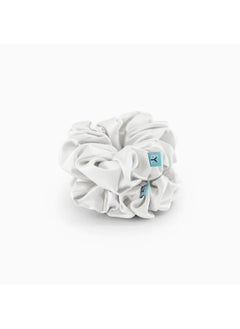 BRIGHTLY LABS Luxurious Silk Hair Scrunchies - 100% Mulberry Silk, these hair ties ensure elastic ponytail hold while preventing frizz and breakage. Each set includes 2 scrunchies for effortless hair care.  - Image 2