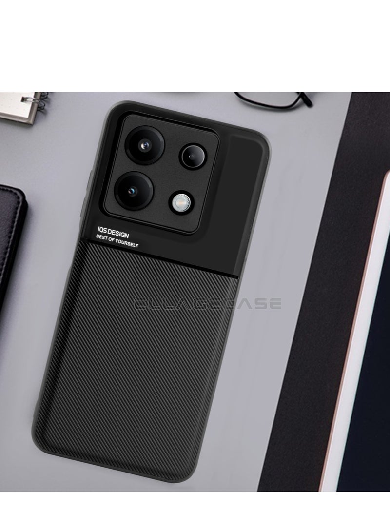 ELLAGECASE Premium Ultra-Thin Case for Xiaomi Redmi Note 13 5G, Hidden Metal Plate, Slim Design, Easy to Hold, and Enhanced Camera Protection - Image 3