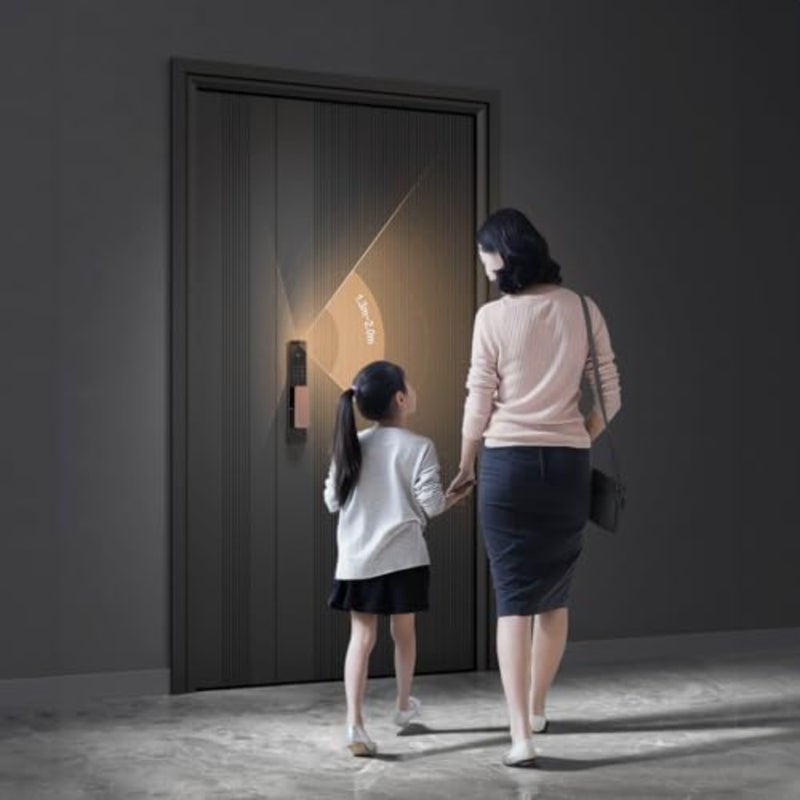 قفل الباب الذكي D200i، التعرف على الوجه الآمن ثلاثي الأبعاد، NFC، رموز PIN، دعم مفتاح Apple Home - الإصدار العالمي - Image 5