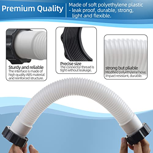 ALOCS 14 Inch Pool Sand Filter Pump Hose Replacement for Intex Sand Filter Pumps & Saltwater Systems, 11388 Above Ground Pool Interconnecting Hose - Image 3