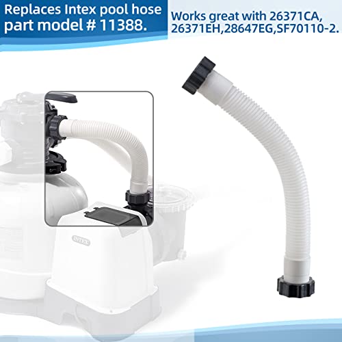 ALOCS 14 Inch Pool Sand Filter Pump Hose Replacement for Intex Sand Filter Pumps & Saltwater Systems, 11388 Above Ground Pool Interconnecting Hose - Image 4