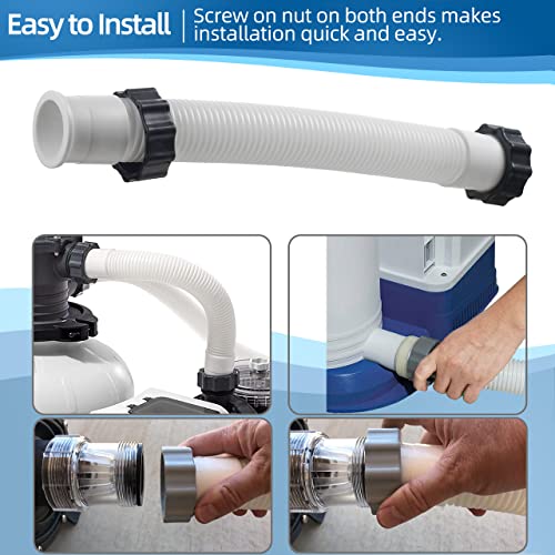 ALOCS 14 Inch Pool Sand Filter Pump Hose Replacement for Intex Sand Filter Pumps & Saltwater Systems, 11388 Above Ground Pool Interconnecting Hose - Image 5